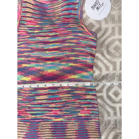 Princess Polly Rainbow Mini Dress Knit‎ Size 8 ELISH Festival Party Vibe - Picture 6 of 8